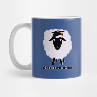 Grad-ewe-ation - Graduation Pun Mug